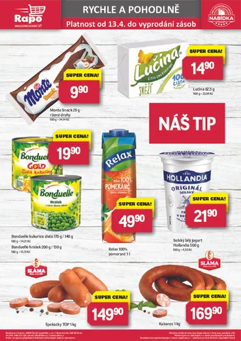 TOP linie - jen ve vybraných prodejnách