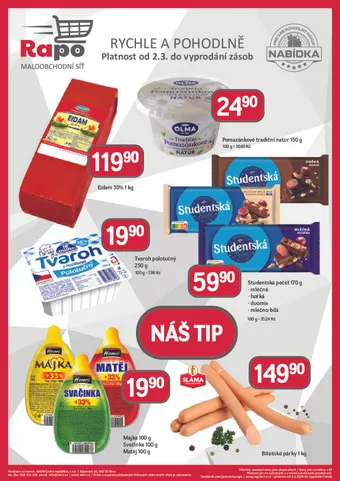 TOP linie - jen ve vybraných prodejnách